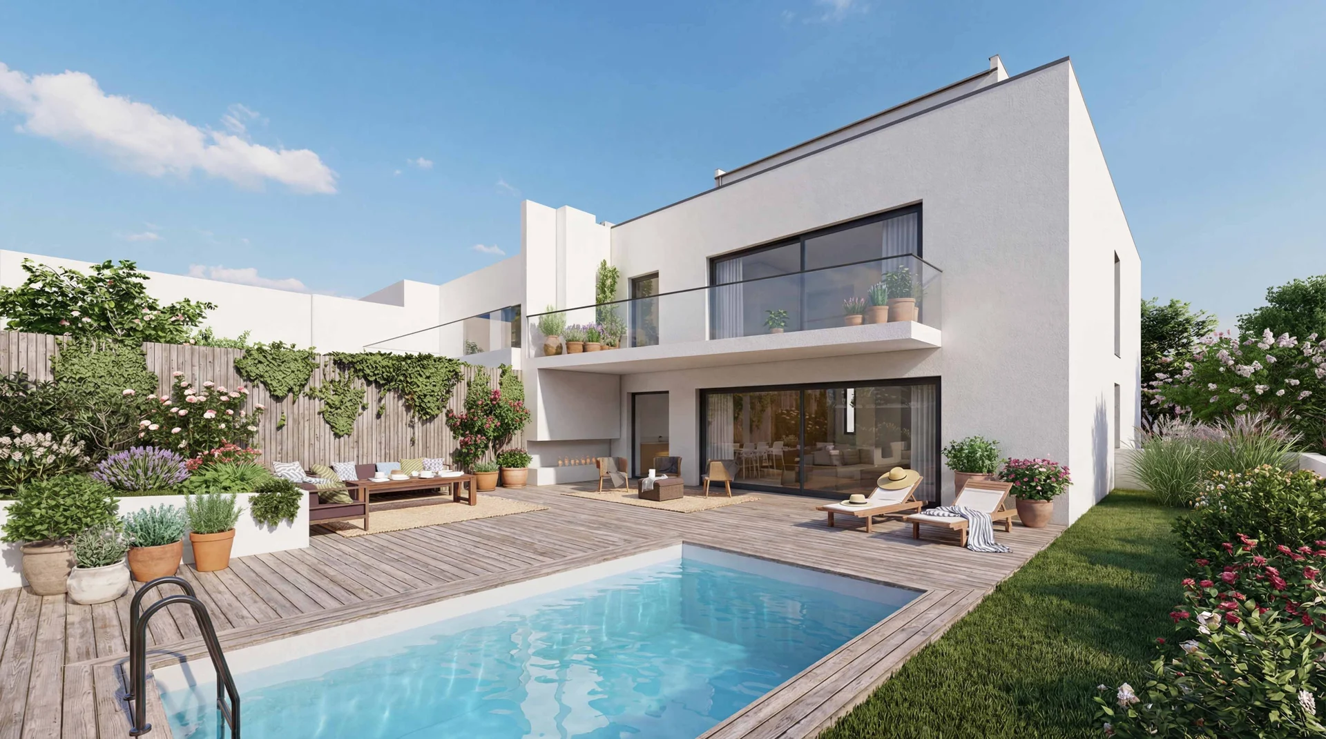 Family Residence / vizualizácia s bazénom
